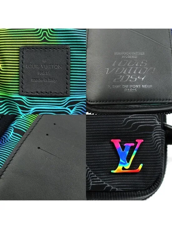 Louis Vuitton Double Phone Pouch Shoulder Bag Black - Picture 5 of 6